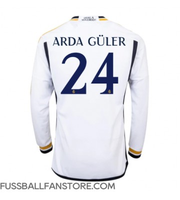 Real Madrid Arda Guler #24 Replik Heimtrikot 2023-24 Langarm